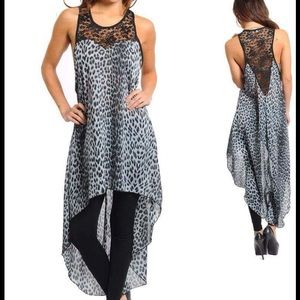 Blue Animal print Dress